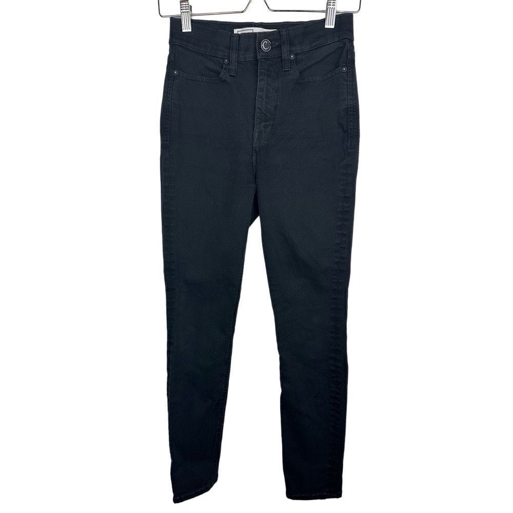 Ayr Black High Rise Skinny Pants size 27 FLAWS Casual Stretch Capsule Minimalist